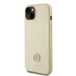 Guess iPhone 15 PU 4G Strass Metal Logo (GUHCP15SPS4DGPD) hátlap, tok, arany