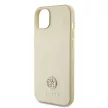 Guess iPhone 15 PU 4G Strass Metal Logo (GUHCP15SPS4DGPD) hátlap, tok, arany