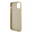 Guess iPhone 15 PU 4G Strass Metal Logo (GUHCP15SPS4DGPD) hátlap, tok, arany
