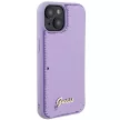 Guess Sequin Script Metal hátlap, tok iPhone 15, lila