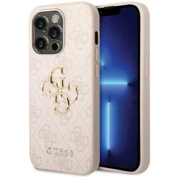   Guess GUHCP15X4GMGPI iPhone 15 Pro Max 6.7" hátlap, tok 4G Big Metal Logo, rózsaszín