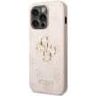 Guess GUHCP15X4GMGPI iPhone 15 Pro Max 6.7" hátlap, tok 4G Big Metal Logo, rózsaszín