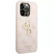 Guess GUHCP15X4GMGPI iPhone 15 Pro Max 6.7" hátlap, tok 4G Big Metal Logo, rózsaszín