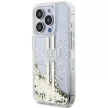 Guess iPhone 15 Pro Max Gold Stripes Liquid Glitter (GUHCP15XLFCSEGT) hátlap, tok, arany