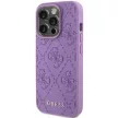 Guess Leather 4G Stamped hátlap, tok iPhone 15 Pro Max, lila