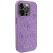 Guess Leather 4G Stamped hátlap, tok iPhone 15 Pro Max, lila