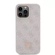 Guess GUHCP15XP4TDPP iPhone 15 Pro Max 6.7" rózsaszín/rózsaszín keménytok bőr 4G Diamond Triangle