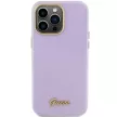 Guess Glitter Glossy Script hátlap, tok iPhone 15 Pro Max, lila