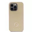 Guess iPhone 15 Pro Max PU 4G Strass Metal Logo (GUHCP15XPS4DGPD) hátlap, tok, arany