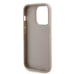 Guess iPhone 15 Pro Max PU 4G Strass Metal Logo (GUHCP15XPS4DGPD) hátlap, tok, arany