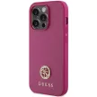 Guess GUHCP15XPS4DGPP iPhone 15 Pro Max 6.7" hátlap, tok Strass Metal Logo, rózsaszín