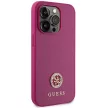 Guess GUHCP15XPS4DGPP iPhone 15 Pro Max 6.7" hátlap, tok Strass Metal Logo, rózsaszín