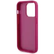 Guess GUHCP15XPS4DGPP iPhone 15 Pro Max 6.7" hátlap, tok Strass Metal Logo, rózsaszín