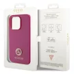 Guess GUHCP15XPS4DGPP iPhone 15 Pro Max 6.7" hátlap, tok Strass Metal Logo, rózsaszín