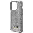 Guess Sequin Script Metal hátlap, tok iPhone 15 Pro Max, ezüst