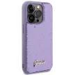 Guess Sequin Script Metal hátlap, tok iPhone 15 Pro Max, lila