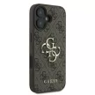 Guess GUHCP16L4GMGBR iPhone 16 Pro 6.3" brązowy/barna keménytok 4G nagy logó