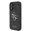 Guess GUHCP16L4GMGGR iPhone 16 Pro 6.3" fekete/barna keménytok 4G nagy logóval