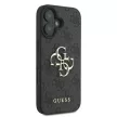 Guess GUHCP16L4GMGGR iPhone 16 Pro 6.3" fekete/barna keménytok 4G nagy logóval
