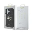 Guess GUHCP16L4GMGGR iPhone 16 Pro 6.3" fekete/barna keménytok 4G nagy logóval