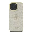 Guess GUHCP16LHG4SGD iPhone 16 Pro 6.3" złoty/gold keménytok Fixed Glitter Big 4G