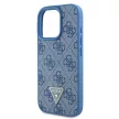 Guess GUHCP16LP4TDSCPB iPhone 16 Pro 6.3" niebieski/kék keménytok bőr fém logó Strass Crossbody