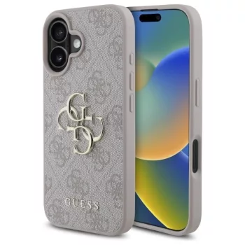   Guess GUHCP16S4GMGPI iPhone 16 6.1" różowe/rózsaszín keménytok 4G nagy logó