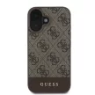 Guess GUHCP16SG4GLBR iPhone 16 6.1" brązowy/barna keménytok 4G Bottom Stripe iPhone 16 6,1