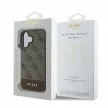 Guess GUHCP16SG4GLBR iPhone 16 6.1" brązowy/barna keménytok 4G Bottom Stripe iPhone 16 6,1