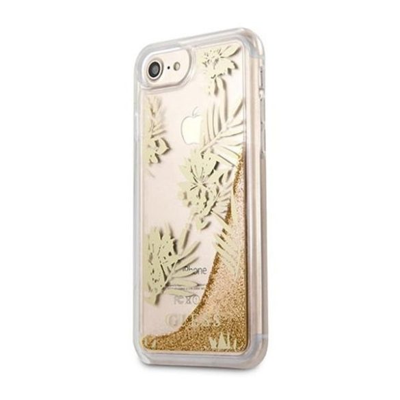 Guess Palm Springs Glitter Liquid iPhone 6/6S/7/8/SE (2020) (GUHCP7GLUPRG) hátlap, tok, arany