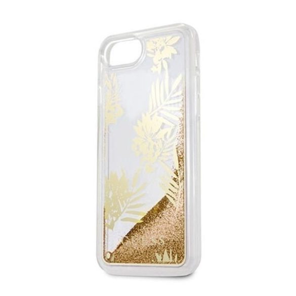 Guess Palm Springs Glitter Liquid iPhone 6/6S/7/8/SE (2020) (GUHCP7GLUPRG) hátlap, tok, arany