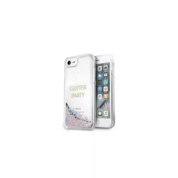   Guess Glitter Party Hard iPhone 6/6S/7/8/SE (2020) (GUHCP7GLUQPU) hátlap, tok, lila