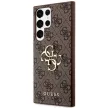 Guess GUHCS24LGF4GGR 4G Big Metal Logo hátlap, tok Samsung Galaxy S24 Ultra, barna