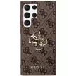 Guess GUHCS24LGF4GGR 4G Big Metal Logo hátlap, tok Samsung Galaxy S24 Ultra, barna