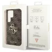 Guess GUHCS24LGF4GGR 4G Big Metal Logo hátlap, tok Samsung Galaxy S24 Ultra, barna