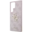 Guess GUHCS24L4GMGPI 4G Big Metal Logo hátlap, tok Samsung Galaxy S24 Ultra, rózsaszín