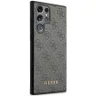 Guess Samsung Galaxy S24 Ultra Croco Triangle Metal Logo (GUHCS24LG4GFGR) hátlap, tok, fekete