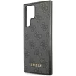 Guess Samsung Galaxy S24 Ultra Croco Triangle Metal Logo (GUHCS24LG4GFGR) hátlap, tok, fekete