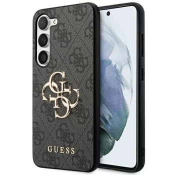   Guess GUHCS24M4GMGGR 4G Big Metal Logo hátlap, tok Samsung Galaxy S24 Plus, fekete