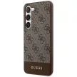 Guess GUHCS24MG4GLBR 4G Stripe Collection hátlap, tok Samsung Galaxy S24 Plus, barna