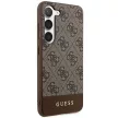Guess GUHCS24MG4GLBR 4G Stripe Collection hátlap, tok Samsung Galaxy S24 Plus, barna