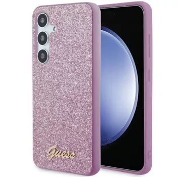   Guess GGUHCS24MHGGSHU Glitter Script Samsung Galaxy S24 Plus , hátlap, tok, lila