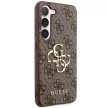 Guess 4G Big Metal Logo hátlap, tok Samsung Galaxy S24 GUHCS24S4GMGBR, barna