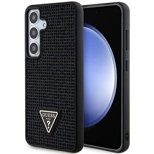 Guess Rhinestone Triangle hátlap, tok Samsung Galaxy S24 GUHCS24SHDGPPK, fekete