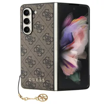   Guess GUHCZFD5GF4GBR F946 Samsung Galaxy Z Fold5 hátlap, tok 4G Charms Collection, barna
