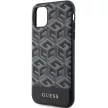 Guess GUHMN61HGCFFSEK Gcube MagSafe iPhone 11/Xr 6.1", hátlap, tok, fekete