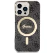 Guess GUHMP13LH4STK iPhone 13 Pro/13 6.1" hátlap, tok 4G MagSafe, fekete