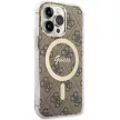 Guess GUHMP13LH4STW iPhone 13 Pro/13 6.1" hátlap, tok 4G MagSafe, barna