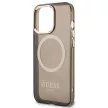Guess Gold Outline Translucent MagSafe hátlap, tok iPhone 13 Pro/iPhone 13, fekete