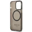 Guess Gold Outline Translucent MagSafe hátlap, tok iPhone 13 Pro/iPhone 13, fekete